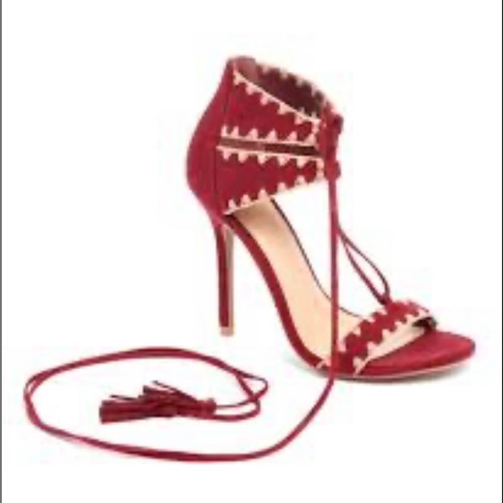 Charlotte Russe Burgundy Adele Sandals.  Good condition.